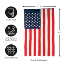 Load image into Gallery viewer, American Garden Applique Flag
