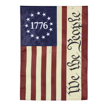 Load image into Gallery viewer, We The People Applique Garden Flag
